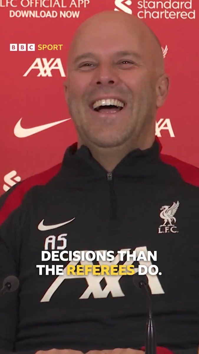"They make more good decisions than the referees do" 😂 Arne Slot admits referees make him lose his cool more than Liverpool players do 😂 #LFC