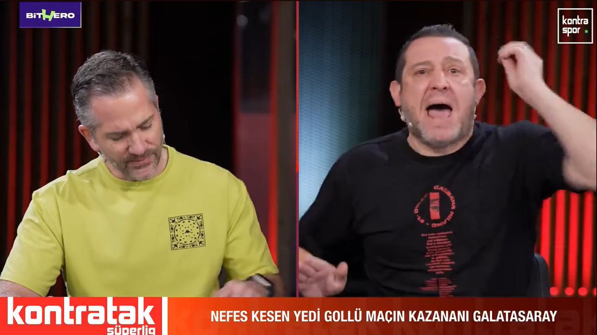 Nihat Kahveci: "Mertens'e yapılan hareket net penaltı. Galatasaray çıkan toptan gol yedi ya! Topun çıktığını gördüm. Net göstermemesine rağmen gördüm. O top çıktı arkadaşlar! Bu kadar mı zor ya bu yayın? 2025 yılına giriyoruz. Bu ülkede Beşiktaş 1 golle şampiyon oldu."