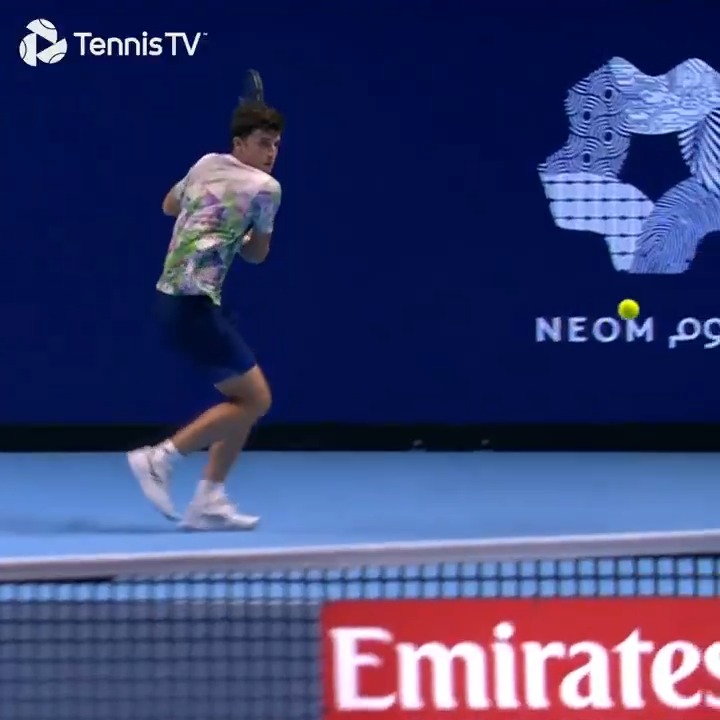 From there? 🤯 Outrageous angle from @Luca___Nardi at the 2023 Next Gen Finals!