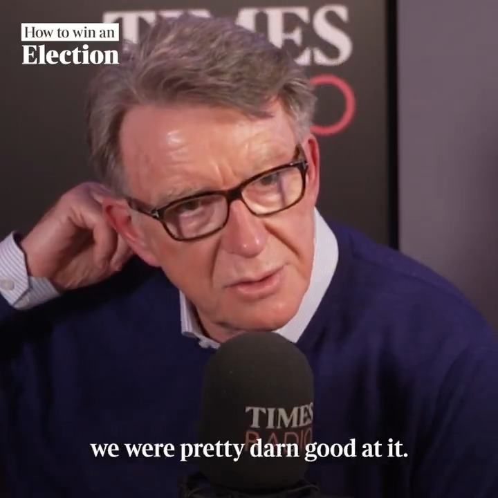 “We carried on for almost too long after being elected.” Peter Mandelson admits New Labour’s focus on spin may have gone too far. 🗳️ How To Win An Election 🎧 @HugoRifkind | @PollyMackenzie | Daniel Finkelstein