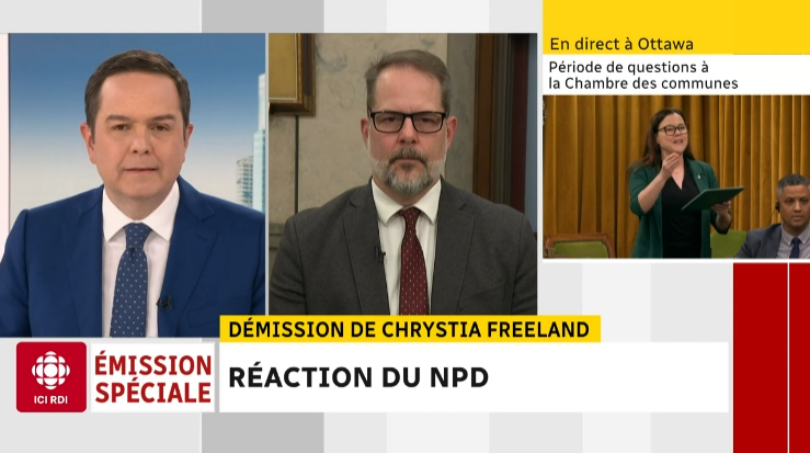 «Justin Trudeau perd ses ministres comme des mouches. C’est une hécatombe, la débandade du gouvernement libéral. Justin Trudeau n’a plus le leadership et l’autorité morale de gouverner», affirme Alexandre Boulerice, député de Rosemont–La Petite-Patrie et Chef adjoint du NPD #ZoneInfo