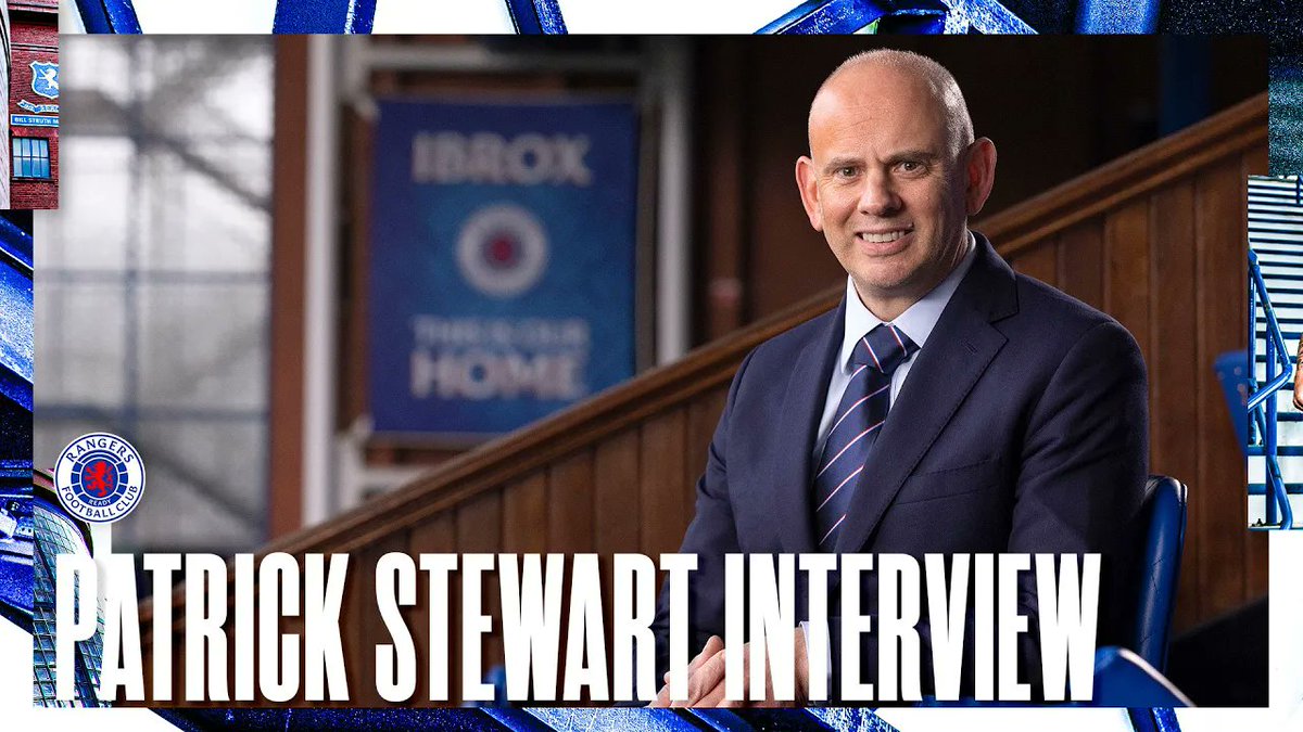 🎙️ New Chief Executive Officer Patrick Stewart sat down with RangersTV to discuss his role with the club.