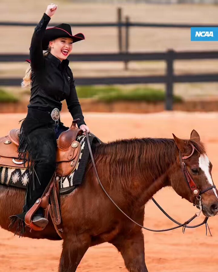The lessons Woman of the Year finalist Caitlin Lyons learned with Georgia Equestrian will stay with her for life! 🐴💙 #NCAAWOTY | 🔗