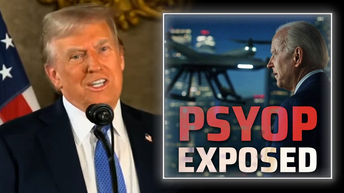 Breaking: Trump Destroys The Biden Administration's Attempt To Terrorize The American People With UAV / Drone Psyop! The Pentagon's Admiral John Kirby Does A 180º, Now Admits They Do Know Who’s Operating The Craft! Trump Goes On To Say The Drones May Have A Plan To Target Him At His Bedminster Resort In New Jersey And Has Canceled Plans To Travel There. Watch My Full Breakdown of This Psyop From My Sunday Show Live News And Breaking Reports Here: