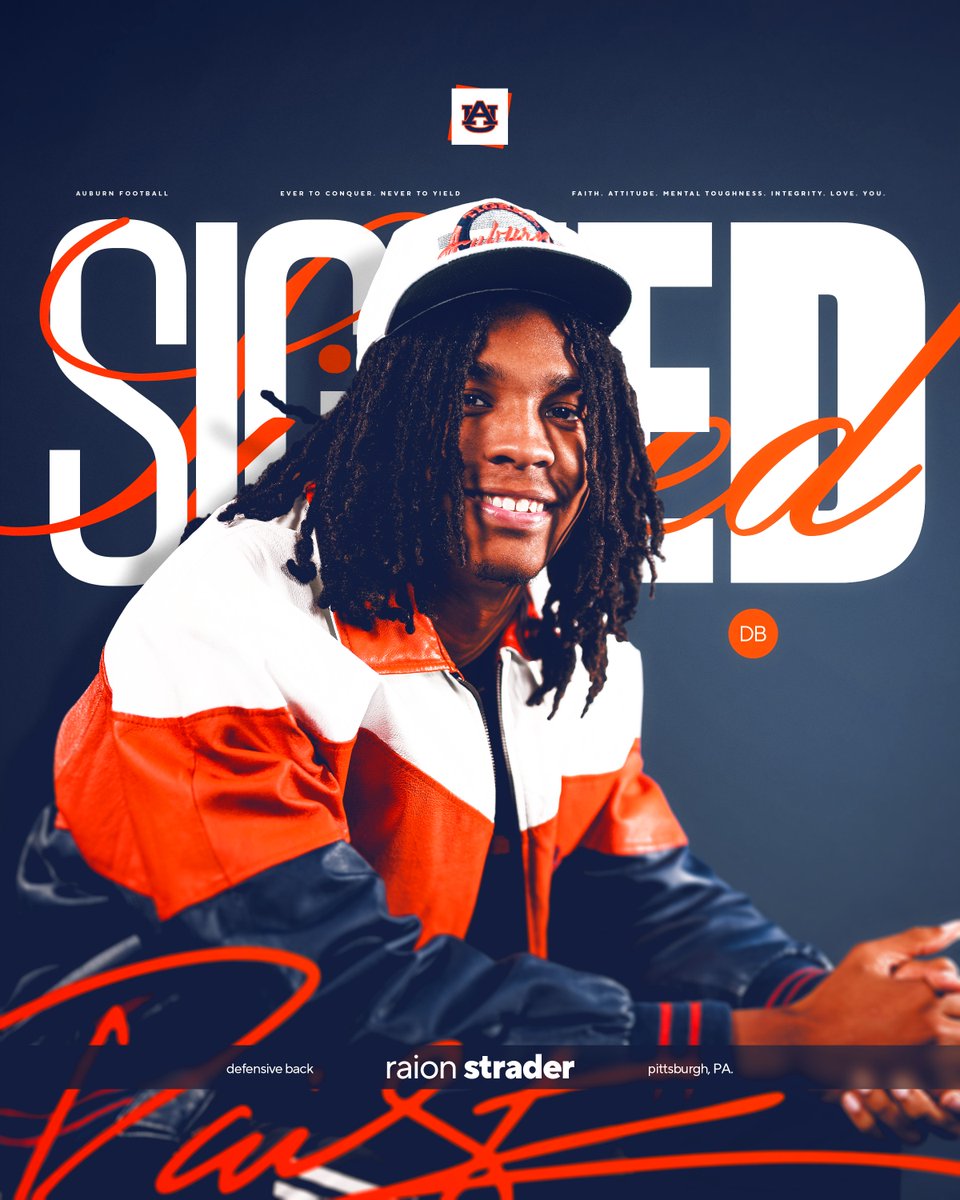 Strader island 🔒 🖊️ RaionStrader has officially 𝐒𝐈𝐆𝐍𝐄𝐃 with the Auburn Tigers 🐅