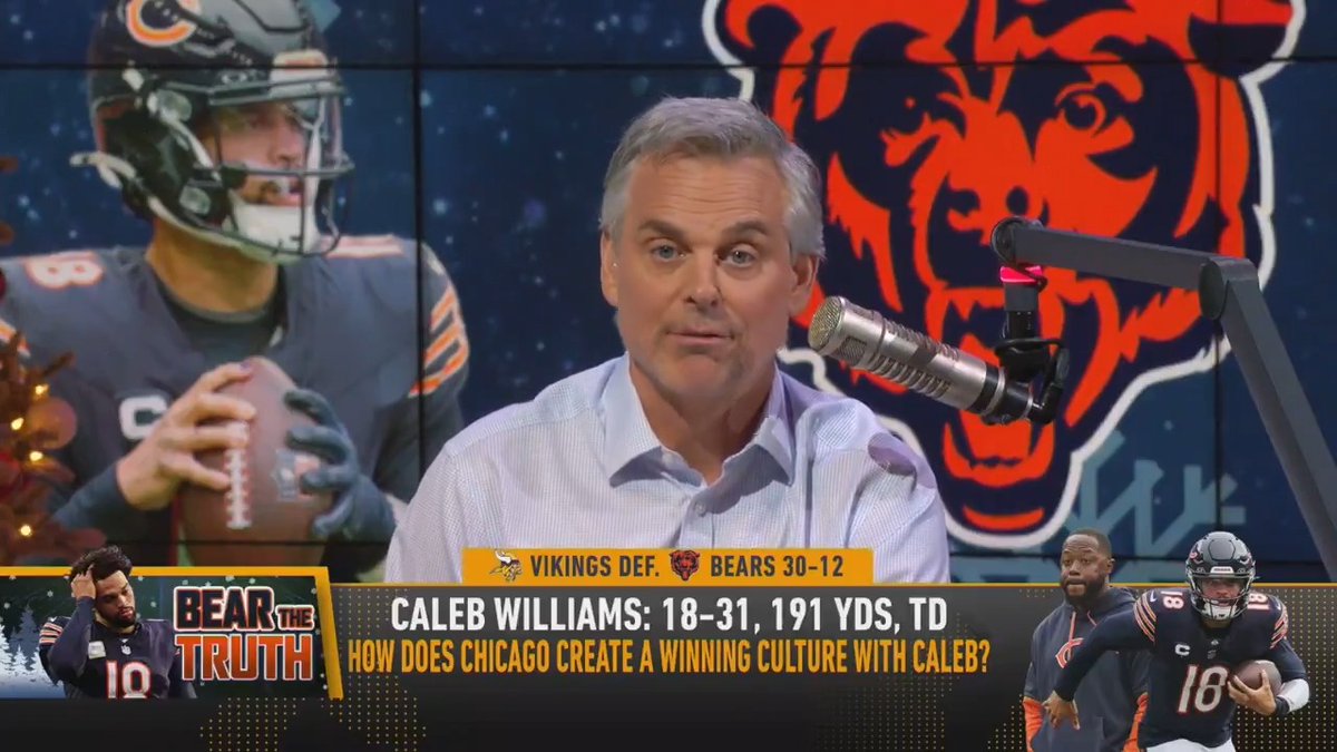 .@ColinCowherd's message to the broken Chicago Bears: "There is only one answer to this. It's Mike Vrabel... No more lightweights, no more coordinators."