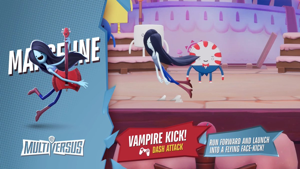 She is a thousand years old and still rocks harder than you. Check out Marceline's move set now! #MultiVersus