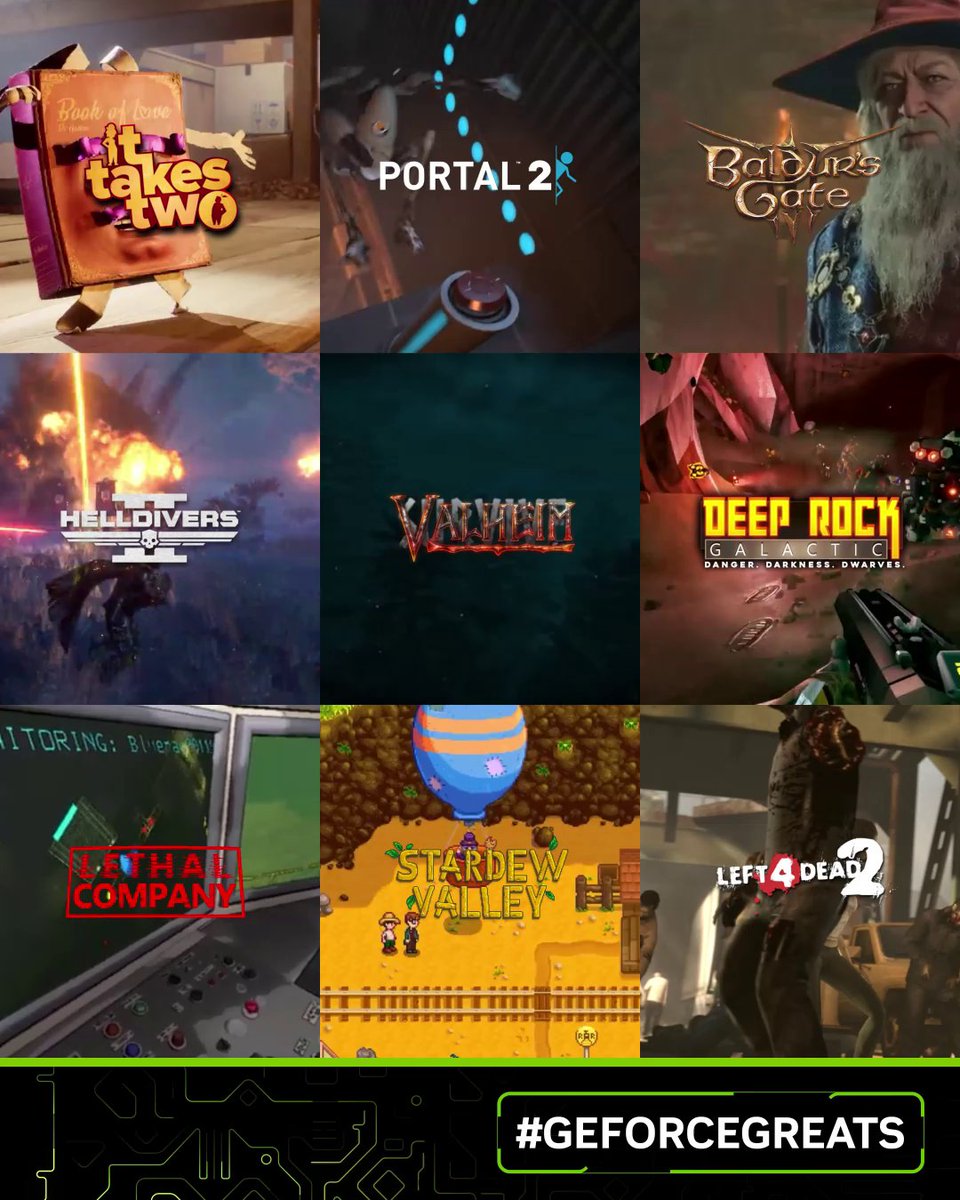 Which co-op PC game is among your GeForce Greats? 🤝🎮