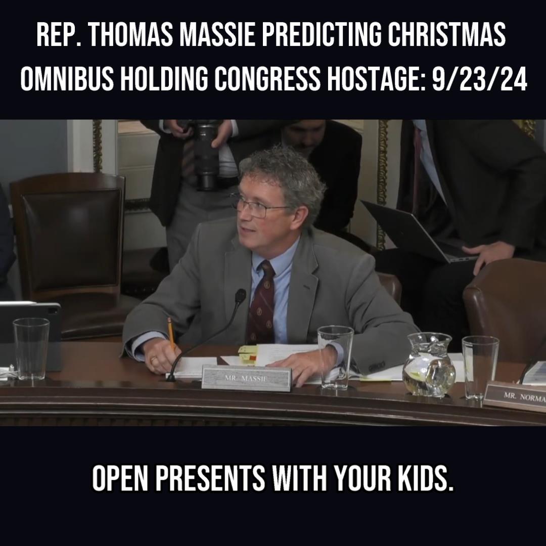 FLASHBACK: Three months ago I gave a speech predicting exactly what’s happening in Congress this week. The Swamp is using the threat of a Christmas shutdown to pressure congressmen into voting for a massive spending bill they won’t be able to read. Watch: