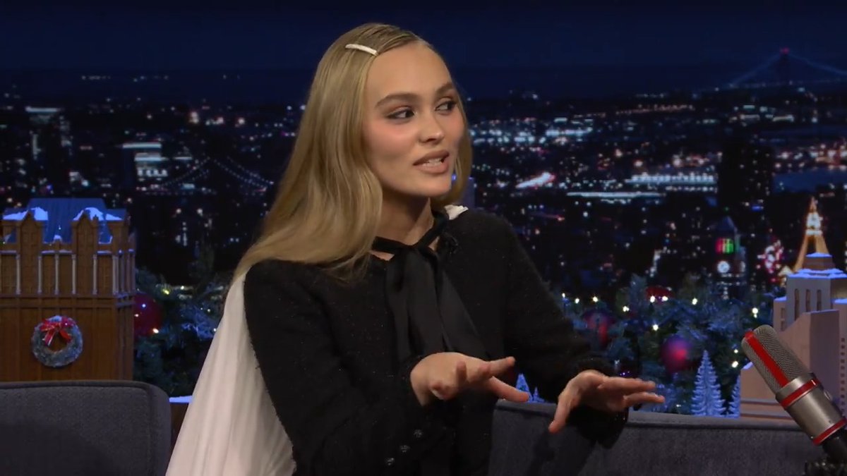 Lily-Rose Depp teaches Jimmy a popular French expression! #FallonTonight