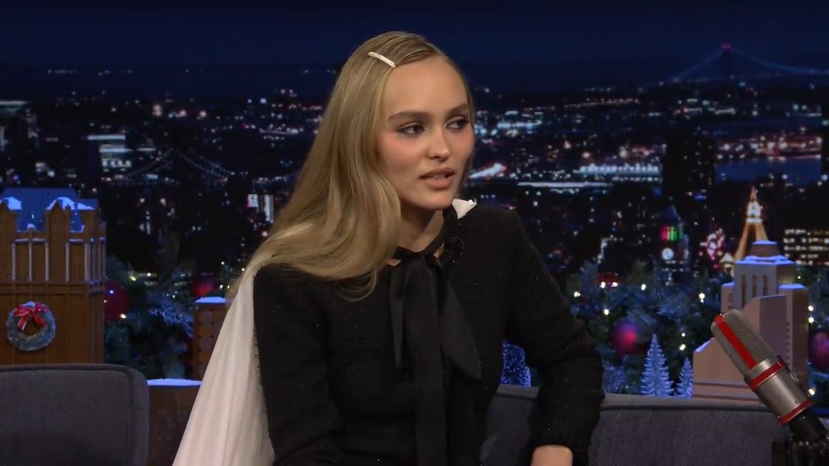 Lily-Rose Depp went from being a fan of Nosferatu as a kid to starring in Nosferatu! #Nosferatu #FallonTonight