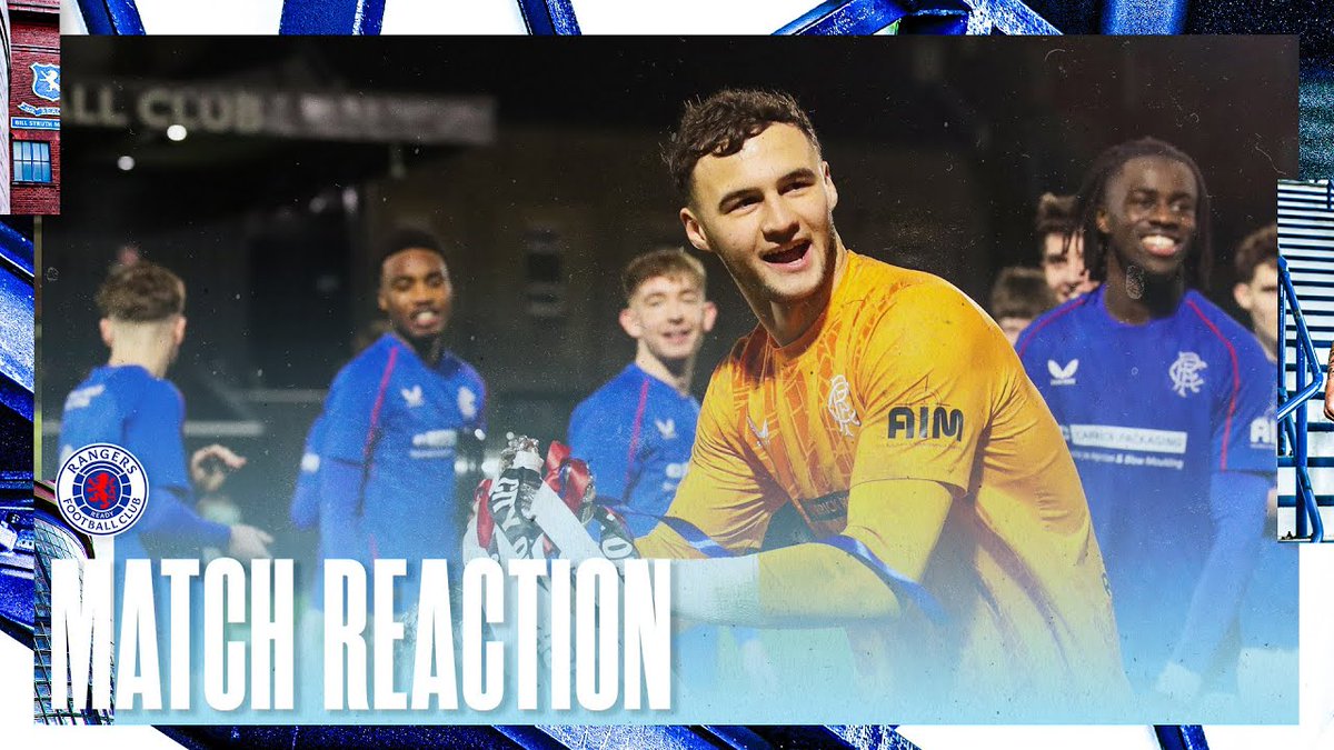 🎙️Mason Munn spoke to RangersTV following this evening's #GlasgowCup Old Firm victory.