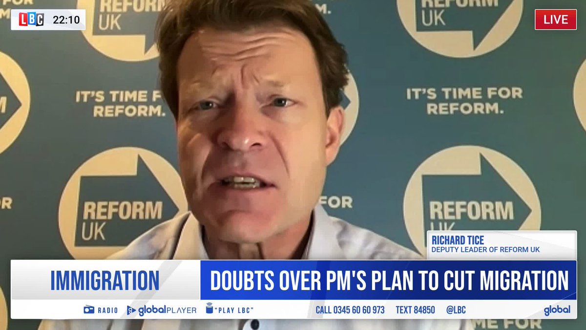 ‘You can’t talk about it without getting accused of being a climate denier.’ ‘I don’t think that’s true.’ ‘I’ve got the scars on my back literally to prove it.’ Richard Tice MP 🇬🇧 claims he was ‘the first person’ to challenge the ‘madness of net zero’.