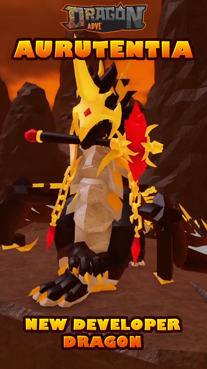 The gilded Aurutentia is making their grand entrance into Dragon Adventures as the newest developer dragon! This distinguished dragon will come with it's own accessory set, theme potion, and more so keep your eyes peeled THIS Friday!💰 Play Now➡️ #DragonAdventures #Roblox #RobloxDev #TwinAtlas #SonarStudios