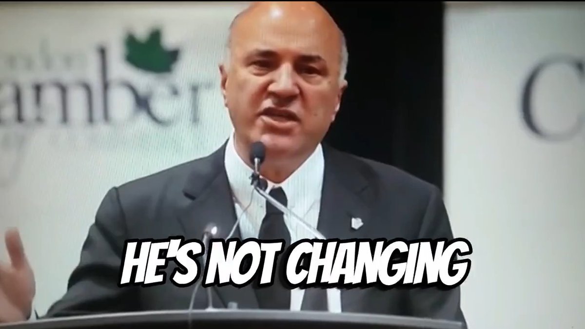 "He's not changing his mind (Justin Trudeau) because he doesn't know how to. He's never run a business...he was born with a silver spoon in his mouth." -Kevin O'Leary aka Mr. Wonderful