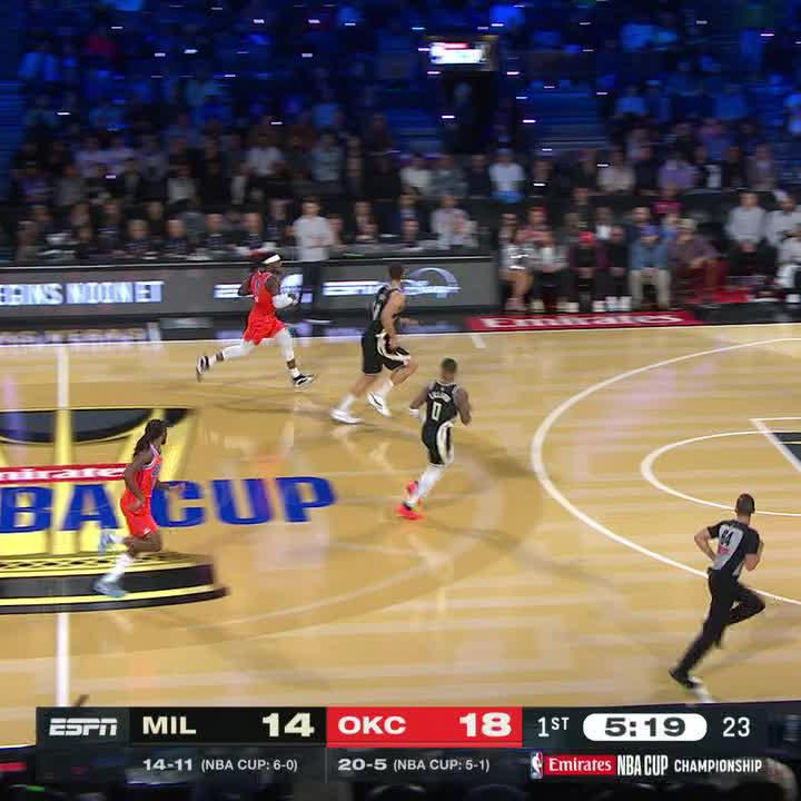 Lu Dort with a little "razzle dazzle" 🔥 📺 NBA Cup final | LIVE on ABC