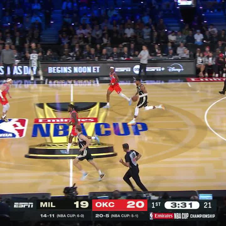 Dame's deep three keys an 8-0 Bucks run 🎯 📺 NBA Cup final | LIVE on ABC