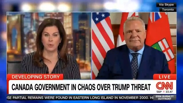 Doug Ford is once again doing Justin Trudeau’s job by making Canada’s case against tariffs in American media.