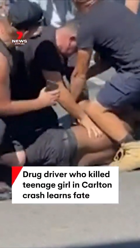 A high and drunk driver who sped through three red lights and killed a 16-year-old girl in Carlton has been labelled ‘a grave danger to anyone’ as he was jailed. Sara Jones #carlton #carcrash #7NEWS