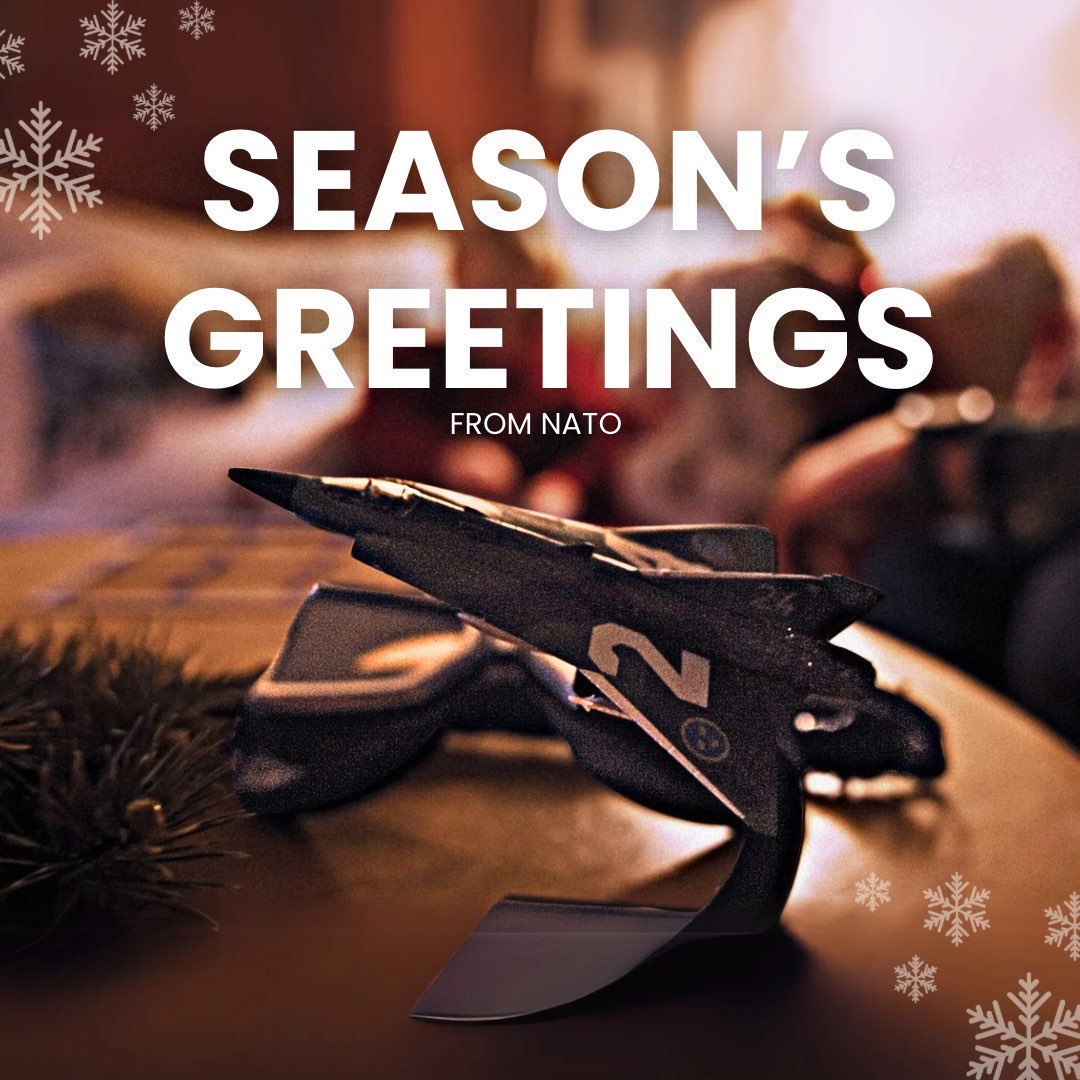 Season’s greetings from all of us at NATO 🎄 #WeAreNATO