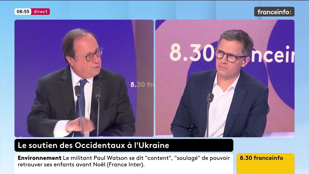 🔴Ukraine ➡️ "Je connais Vladimir Poutine, il ne respecte que le rapport de force. Ça ne veut pas dire qu’on va utiliser des moyens militaires. Ça veut dire qu’on doit lui démontrer que s’il va plus loin, il sera arrêté", dit François Hollande.