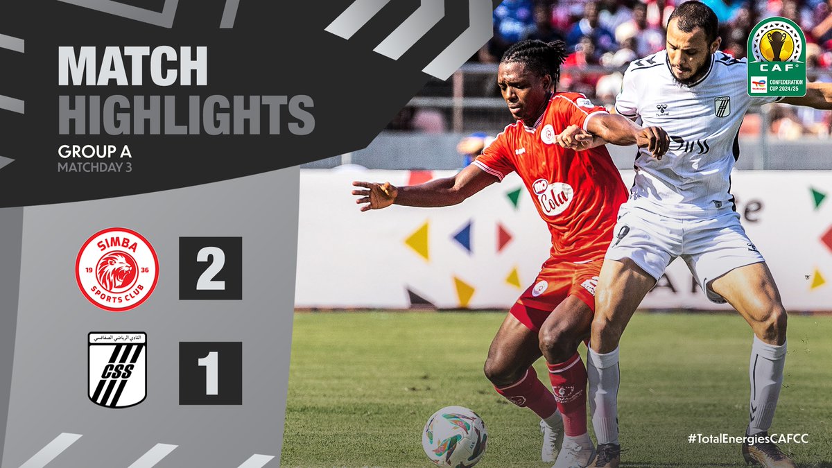 HIGHLIGHTS 📹 Simba Sports Club secures a crucial win against CS Sfaxien in Matchday 3. ⚽️ #TotalEnergiesCAFCC | Football Together