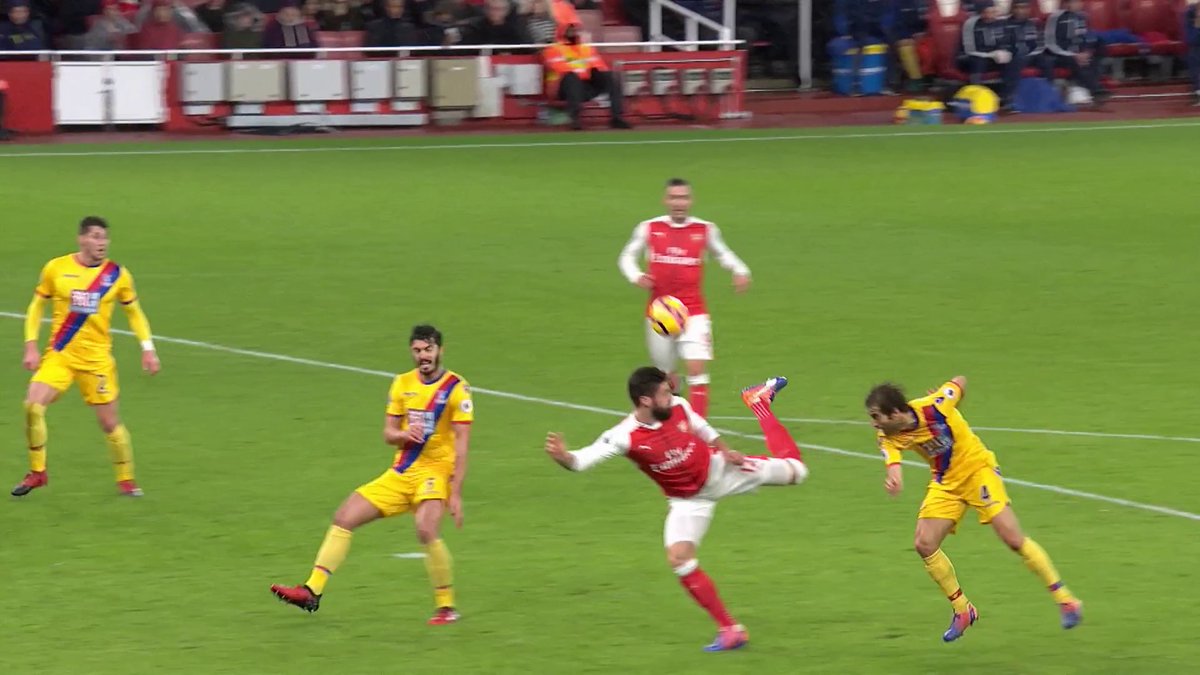 Olivier Giroud's 2017 Puskas Award winning goal 🦂