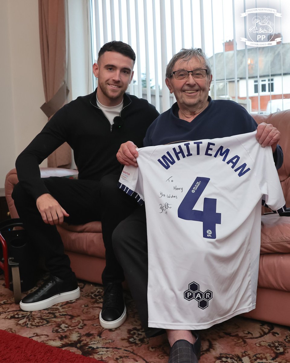 Almost 90 years of age and still following North End home and away. ๐ We gave Harry a special surprise for his unbelievable support. ๐ซถ #pnefc | Preston North End Community and Education Trust