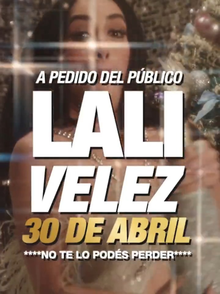 "Lali": Porque anunció que se presentará en Vélez el 30 de abril
