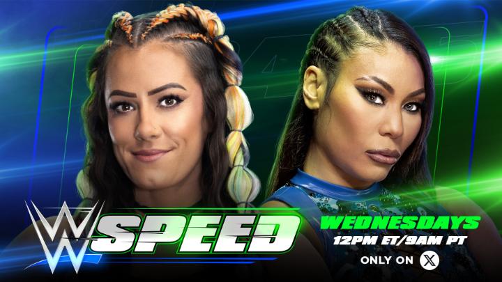 TODAY on #WWESpeed! @Katana_WWE faces Michin in the Women's No. 1 Contender's Tournament! Who will punch their ticket to the #WWESpeed Semifinals? 🤔
