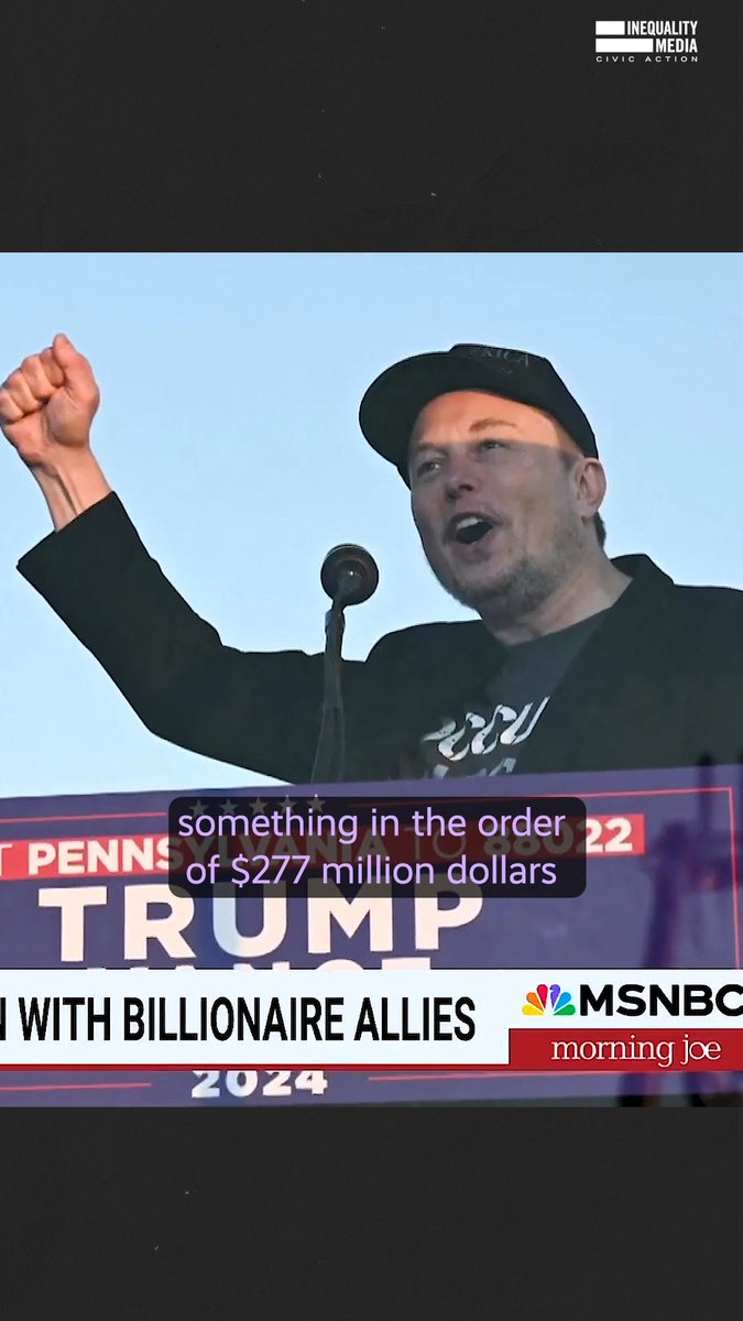 Trump's second administration will be a government of, by, and for the billionaires. As Justice Louis Brandeis said, we can have great wealth in the hands of a few, or we can have democracy, but we can't have both.