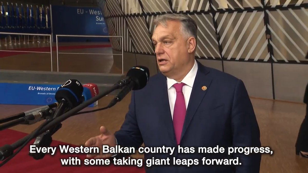 🎤 “The past six months has delivered remarkable progress across the Western Balkans, with Schengen enlargement adding to this success. Now, we stand ready to say: a job well done.” ➖ Orbán Viktor before the EU-Western Balkan Summit in Brussels. #HU24EU 🇭🇺🇪🇺