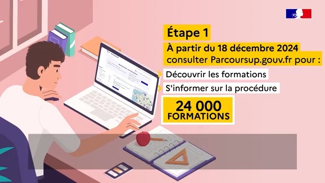 🔎 Vous pouvez dès maintenant consultez la carte des formations 2025 ! C'est un moment important avant de commencer à formuler vos vœux sur #Parcoursup à partir du 15 janvier. 🗓️ Rappel des grandes étapes de Parcoursup 2025 en vidéo 👇