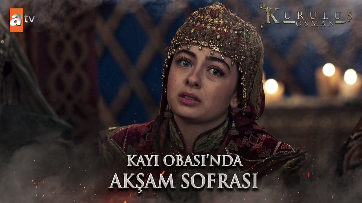 Kayı Obası'nda akşam sofrası... Hüzün ve keyif bir arada! #KuruluşOsman atv