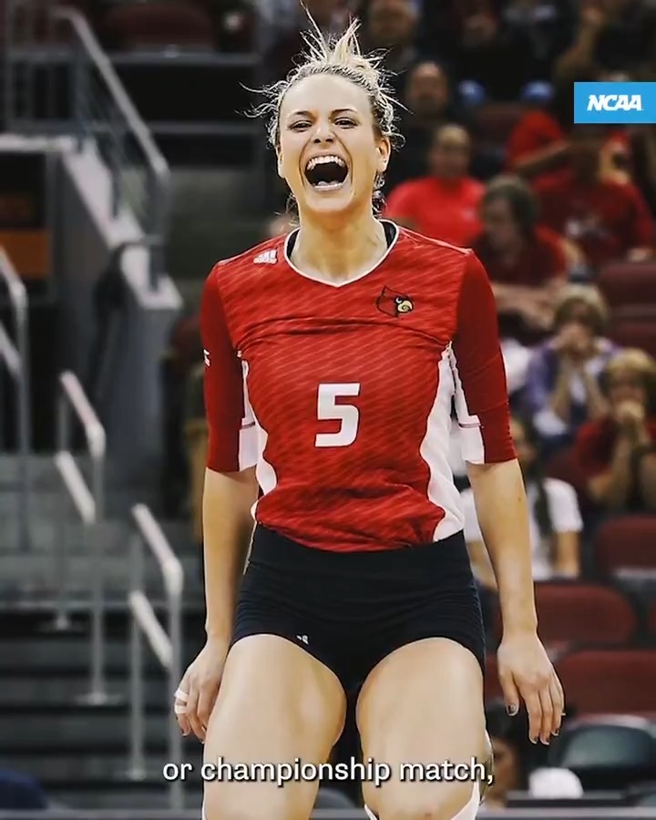 This year's NCAA Women's Volleyball championship is a special homecoming for former Louisville Volleyball player and ESPN analyst Katie George! 🏐 #NCAAWVB