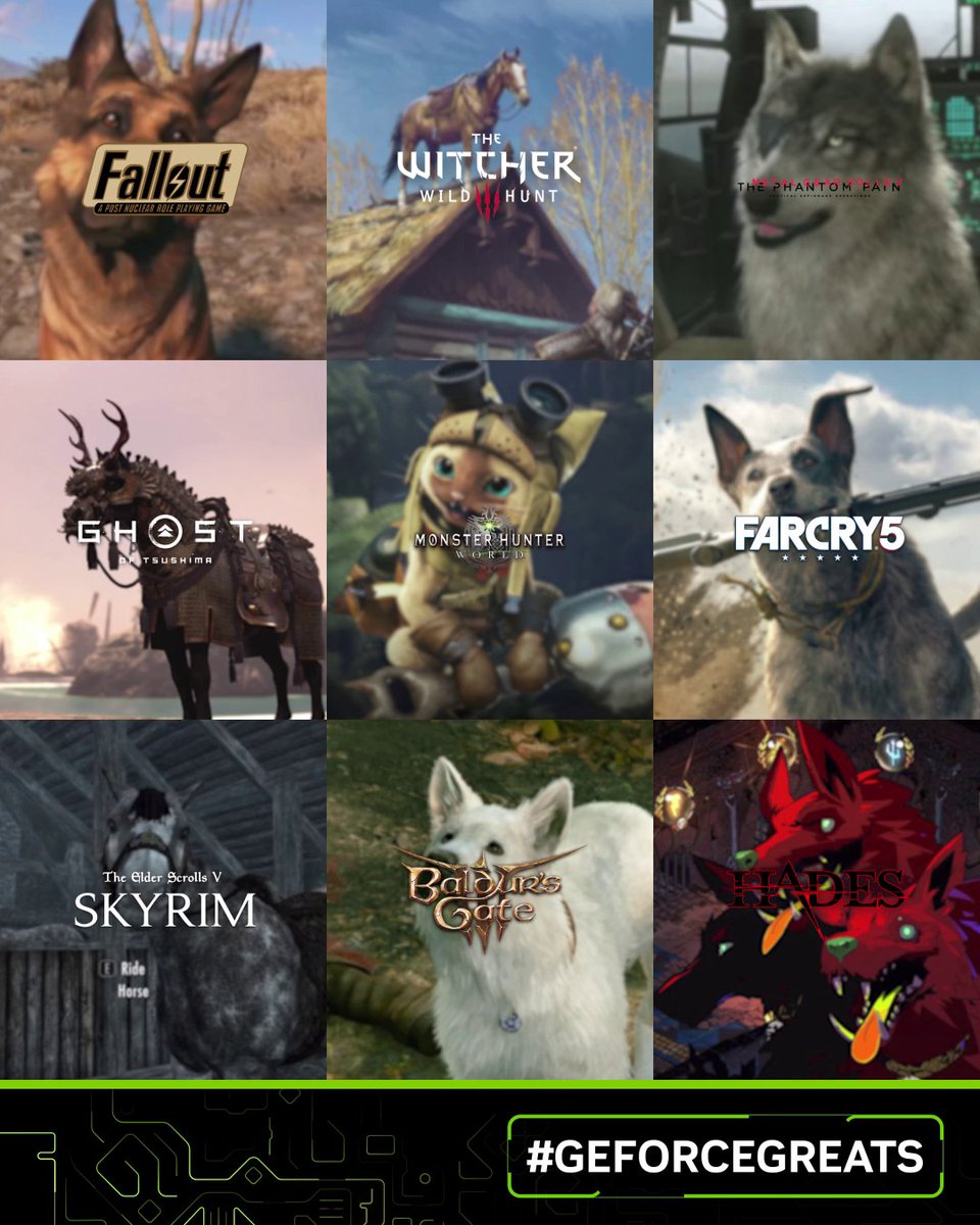 Who is the best pet companion in all of PC gaming? #GeForceGreats