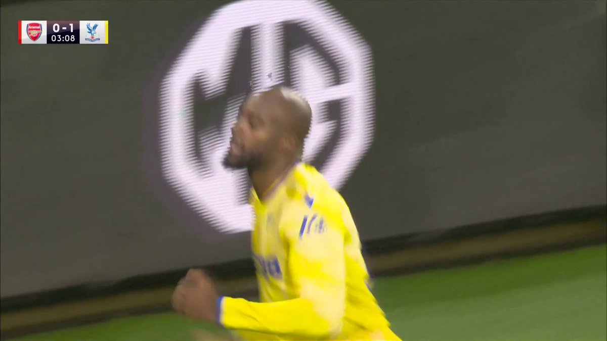 What a start for Crystal Palace! 💥 Jean-Philippe Mateta puts them ahead after three minutes! ⚡