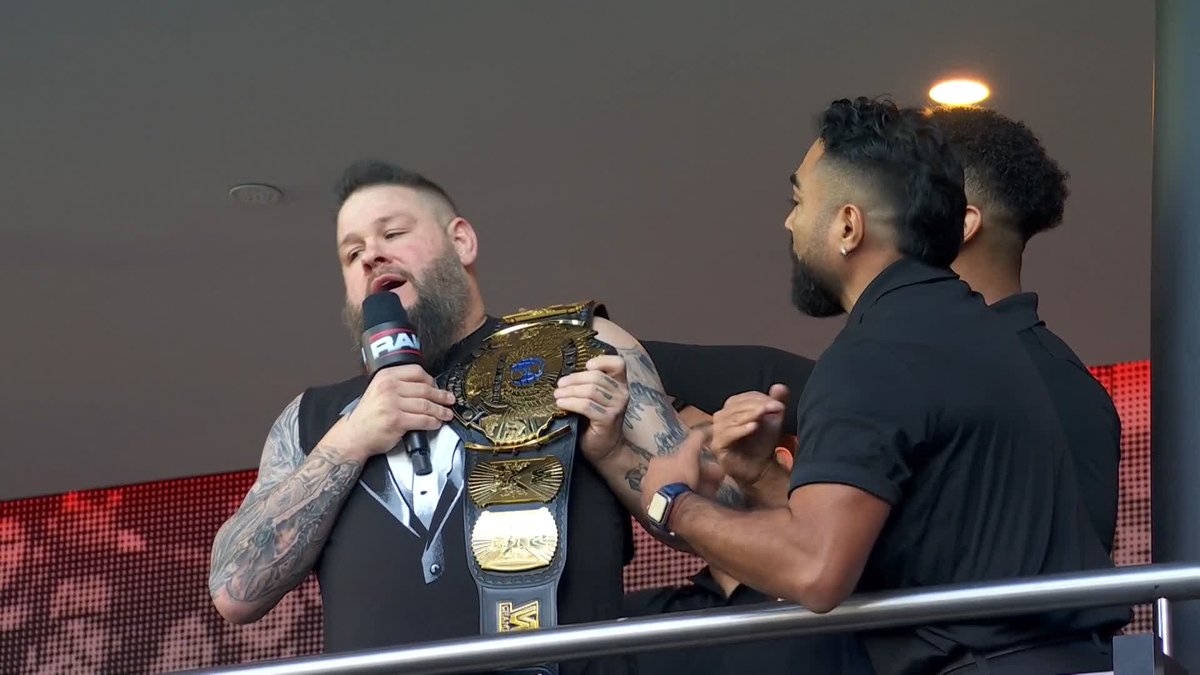 .Kevin is here and he's claiming he's the champ! 😱 #WWERaw on Netflix