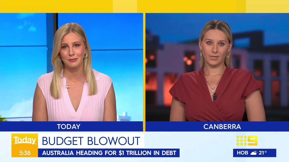 Australia is facing a $22 billion blowout in federal budget deficits, with national debt exceeding one-trillion dollars, according to government's latest budget update. #9News MORE: