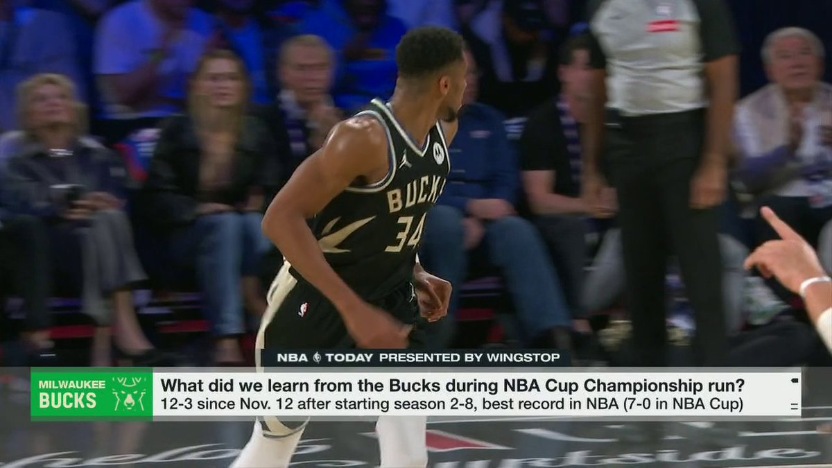 "There's another contender in the East ... and that's the Milwaukee Bucks." 👀 Brian Windhorst and Timothy Legler on what they learned from Giannis and the Bucks' NBA Cup run 📈