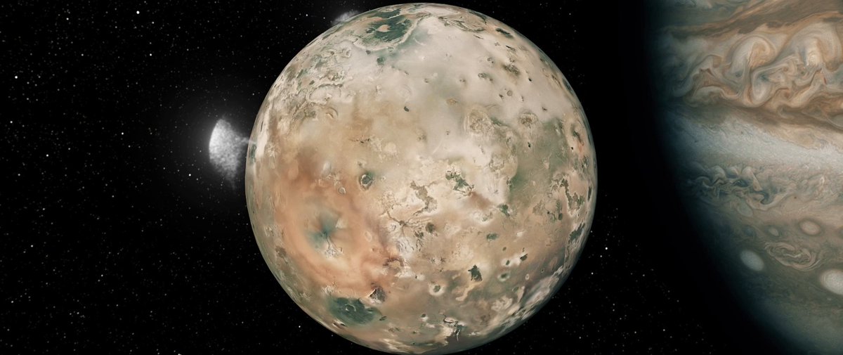 Scientists with NASA's #JunoMission have solved a 44-year-old mystery about the subsurface origins of Jupiter’s moon Io - the volcanoes are each likely powered by their own chamber of roiling hot magma rather than an ocean of magma. Read more HERE >>