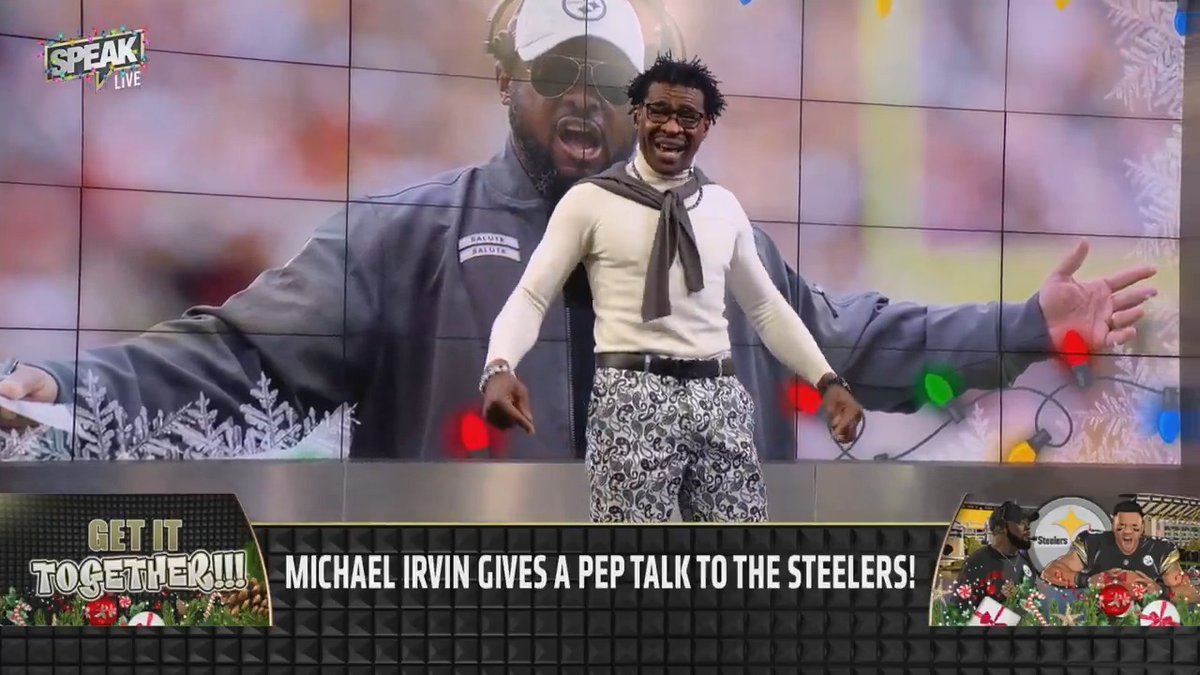 Michael Irvin gives the Steelers a pep talk 🤣😂 #Steelers #NFL