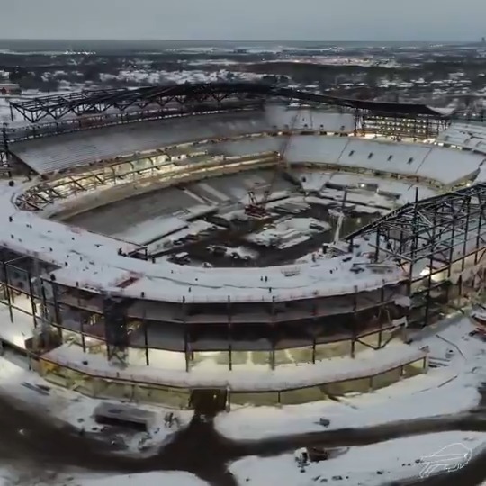 The new #Bills stadium is going to have the world's largest snowmelt system. 👀❄️