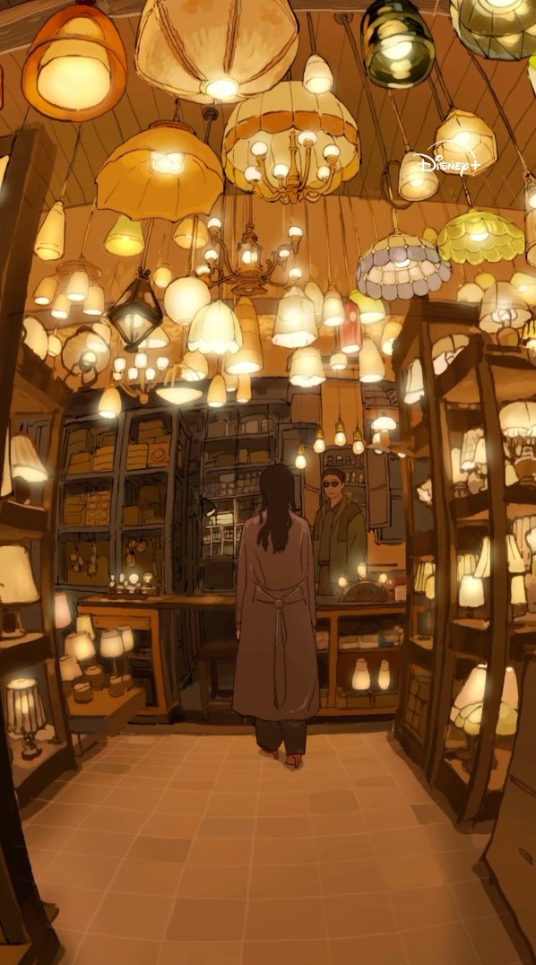 真実にたどりつくとき 優しい温もりがあなたを包み込む💡 『#照明店の客人たち』 #ディズニープラス で全話独占配信中 『#ムービング』制作陣が贈る最新作 照明店の“どこか変わった”客人たちをめぐる、 感動のヒューマンミステリー アーティストクレジット：アソビヅクリ - ASOBIZUKURI