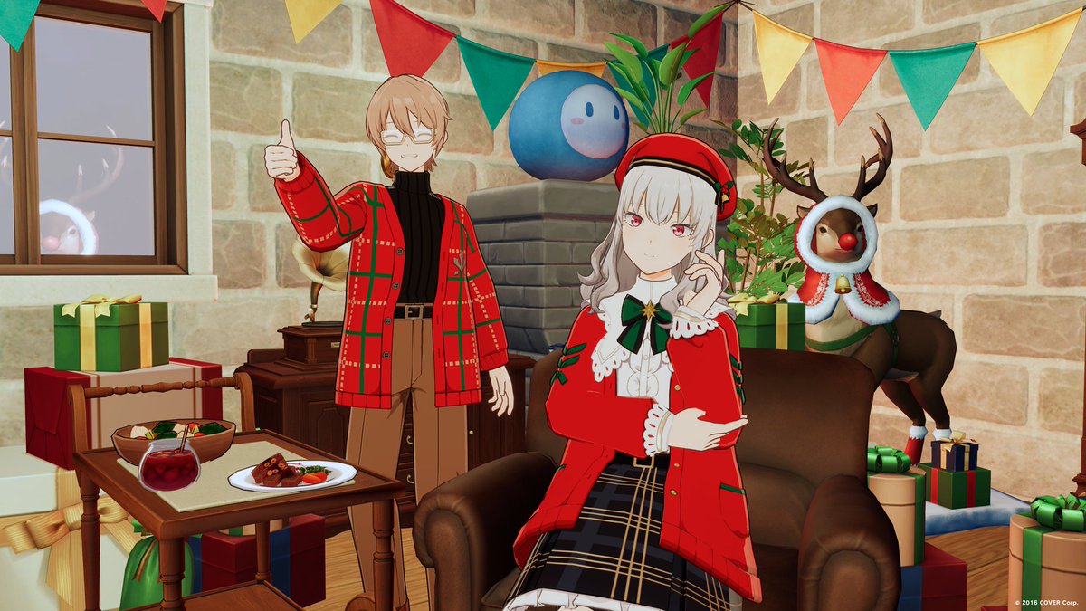 【新アイテム販売】 本日15:00より新しいファッションアイテムの販売がスタートしました🌐 ハイネックのセーターにカーディガンを合わせた冬にピッタリのセットアップなどのアイテムを #ホロアース 内のファッションショップにて販売中です！ ▼詳細はこちら