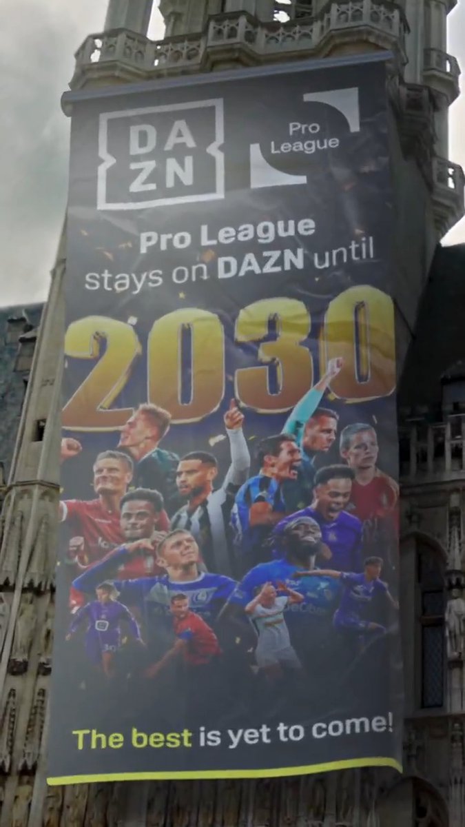 🤝 | Pro League op DAZN: ook voor de komende 5️⃣ jaar. 🇧🇪 Het beste moet nog komen. 😏