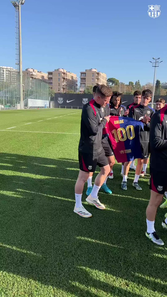 Balde: 1️⃣0️⃣0️⃣ Barça appearances 💙❤️