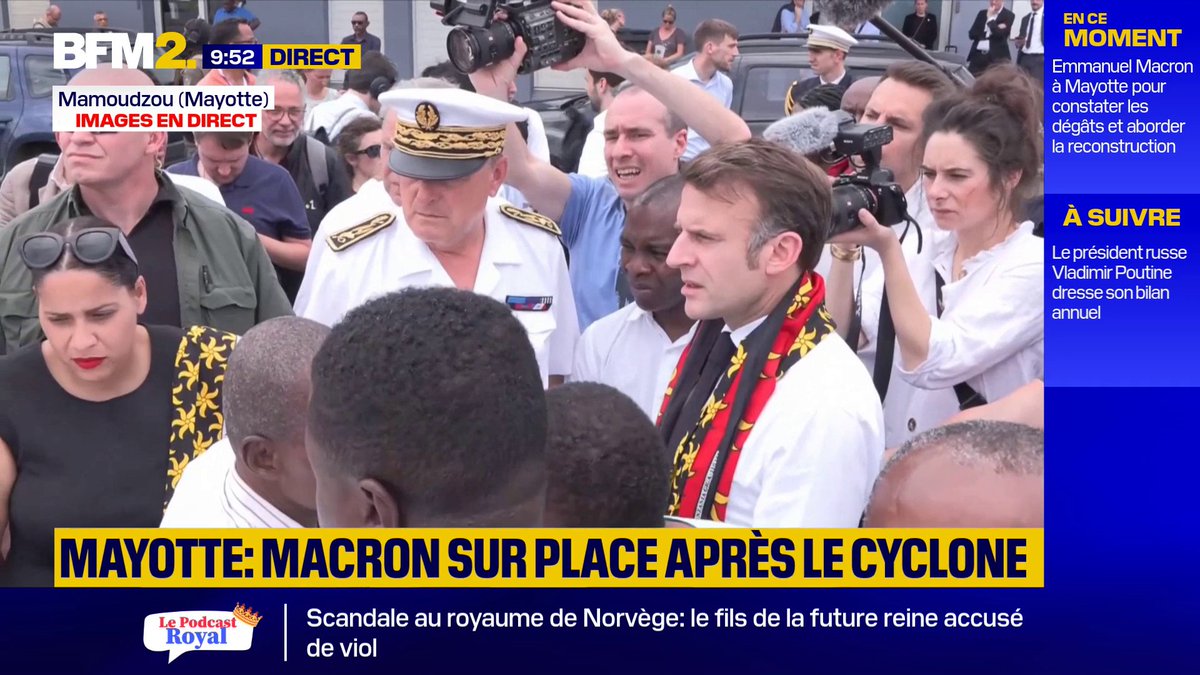 "Les corps étaient en putréfaction, on sentait les odeurs monter" "pour l'instant on n'est pas encore monté dans les quartiers d'habitat informel" Cet échange entre Estelle Youssouffa Députée Emmanuel Macron des soignants & Préfet de Mayotte est glaçant. #Mayotte #Chido