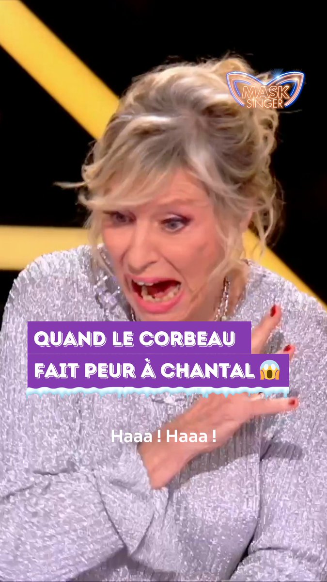 #MaskSinger L’arrivée du Corbeau, une surprise que Chantal n’attendait pas ! Mais alors VRAIMENT pas 🤣 Mask Singer, Spéciale Noël, avec Anggun, Chantal Ladesou, Laurent Ruquier, Kev Adams et Camille Combal, Vendredi sur TF1 et TF1plus 🎭