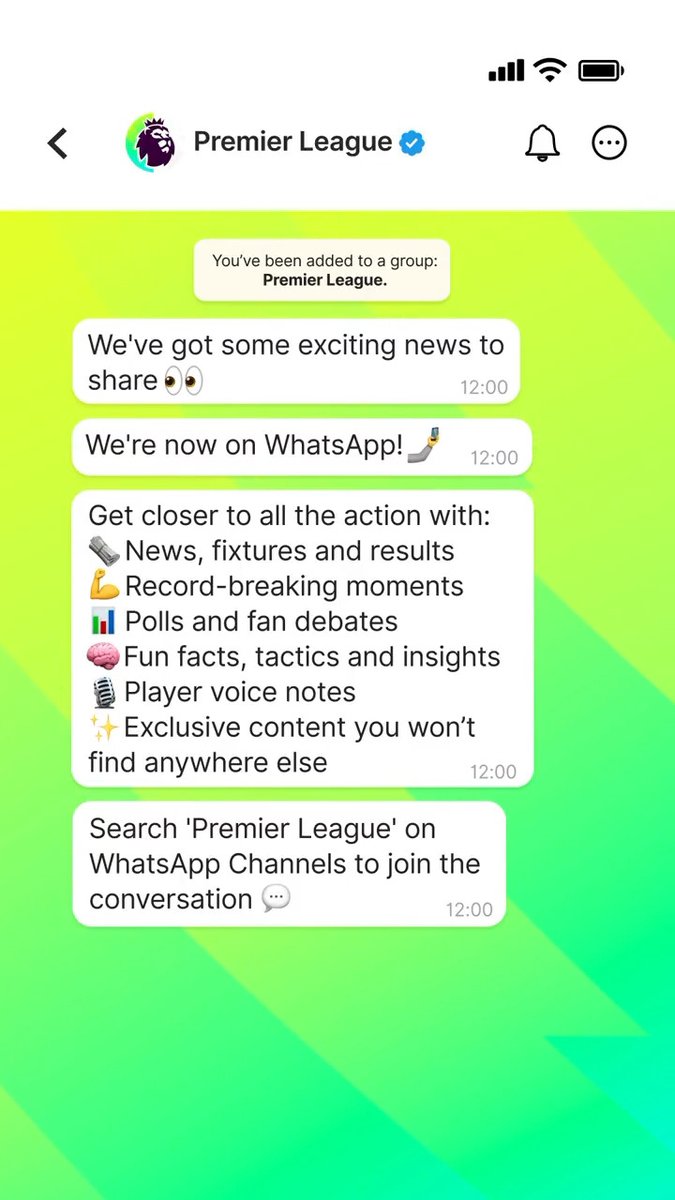 typing… The Premier League is now on WhatsApp! 📞💬 Join us 👇